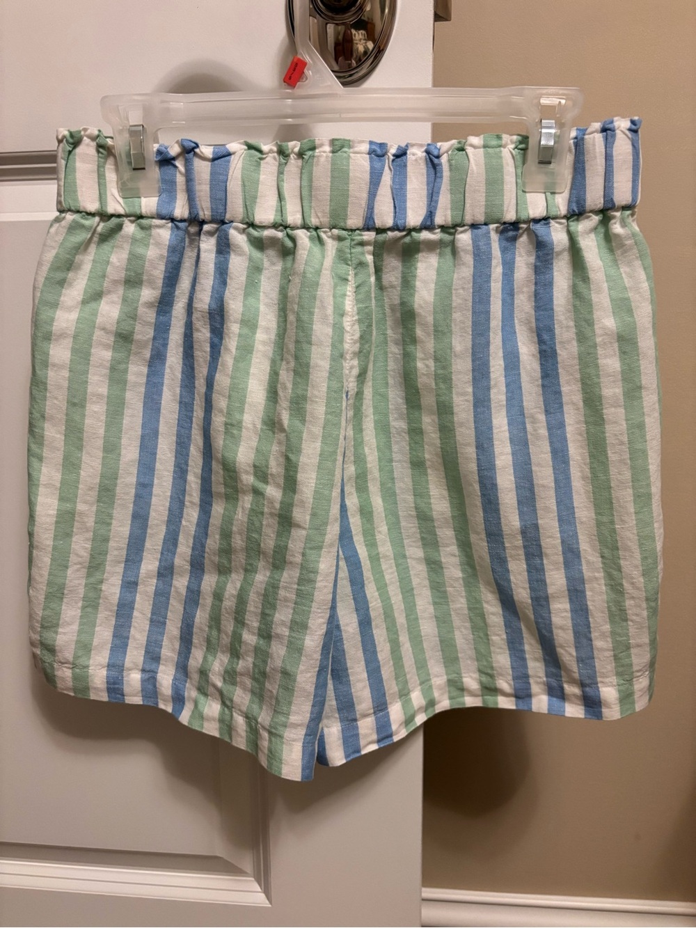 Talbots White Shorts with Blue & Green Stripes - Picture 4 of 8